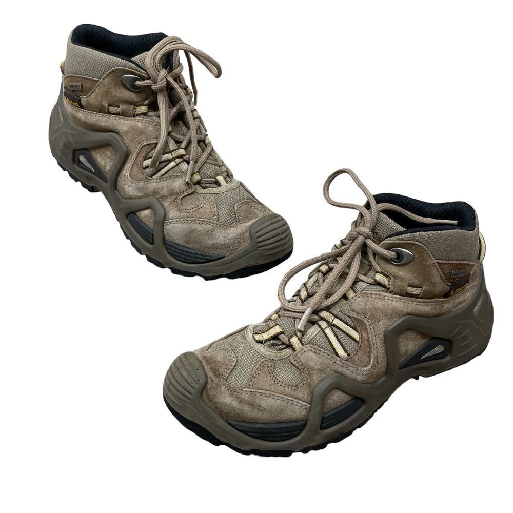 Lowa Goretex Womens US 9 EU 41 Bora GTX QC W's Mid Hiking Tan Ankle Boots